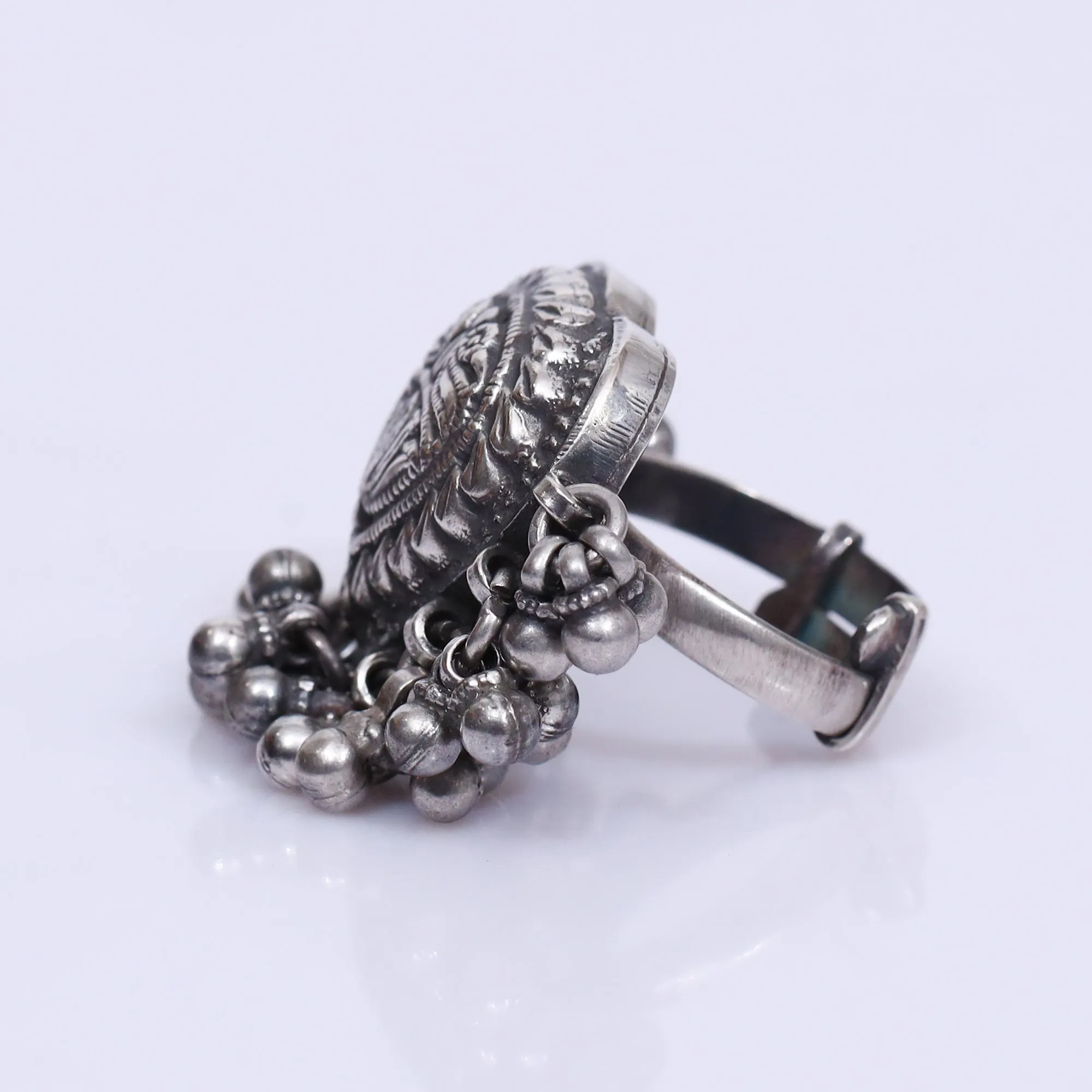 925 Silver Antique Look Handmade Adjustable Ring