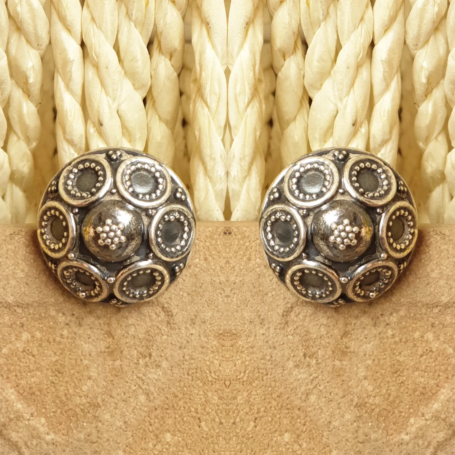 925 Silver Antique Look Studs