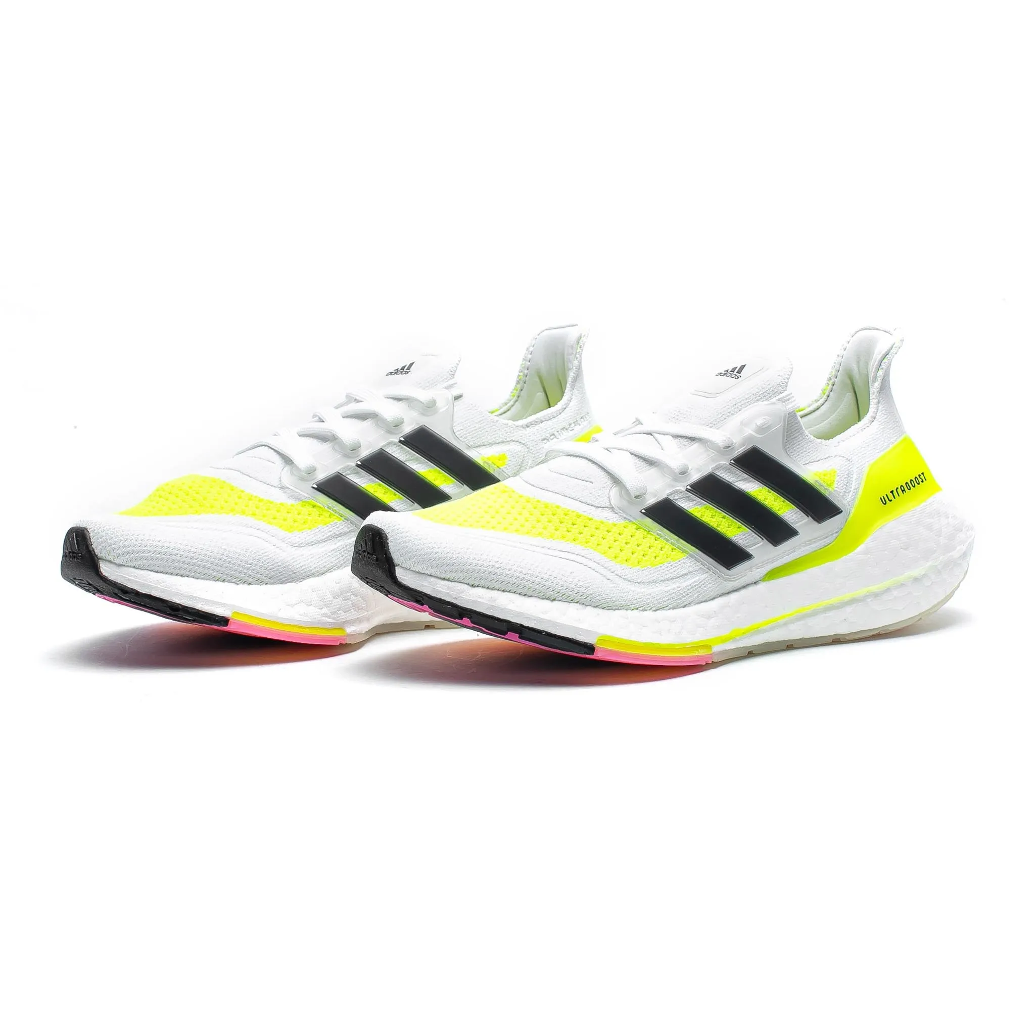 ADIDAS Ultraboost 21 Cloud White/Solar Yellow