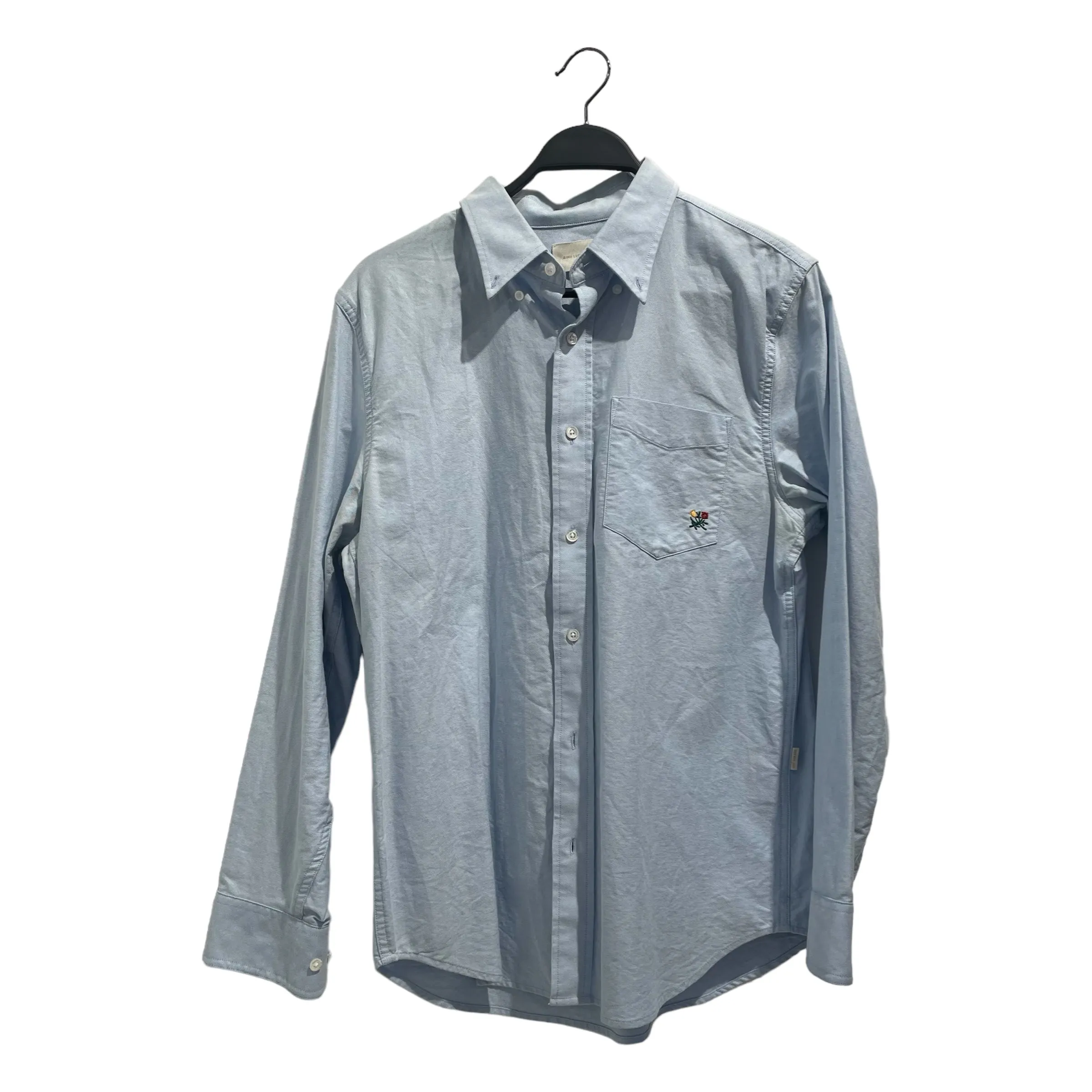 AIME LEON DORE/LS Shirt/M/Cotton/IDG/flower on pocket