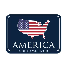 American Patch Decal - Navy