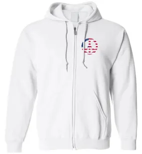 American Peace Sign - Zip Hoodie