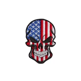 American Skull Velcro Patch