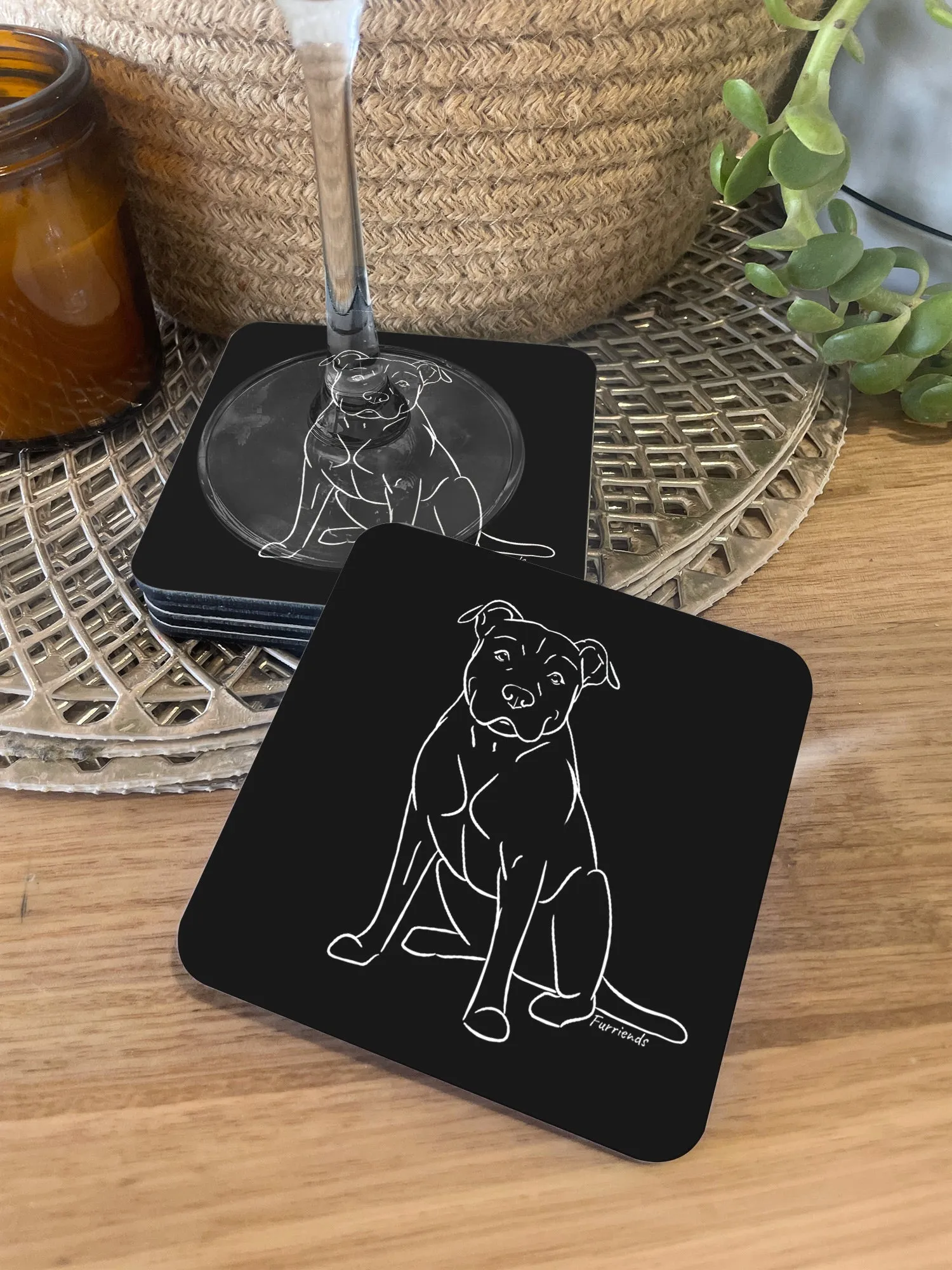 American Staffordshire Terrier Coaster