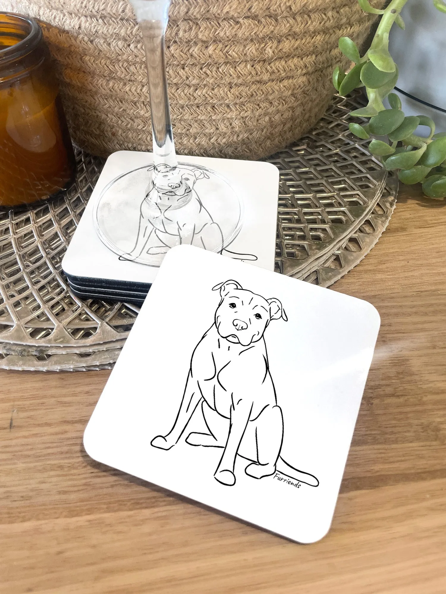 American Staffordshire Terrier Coaster