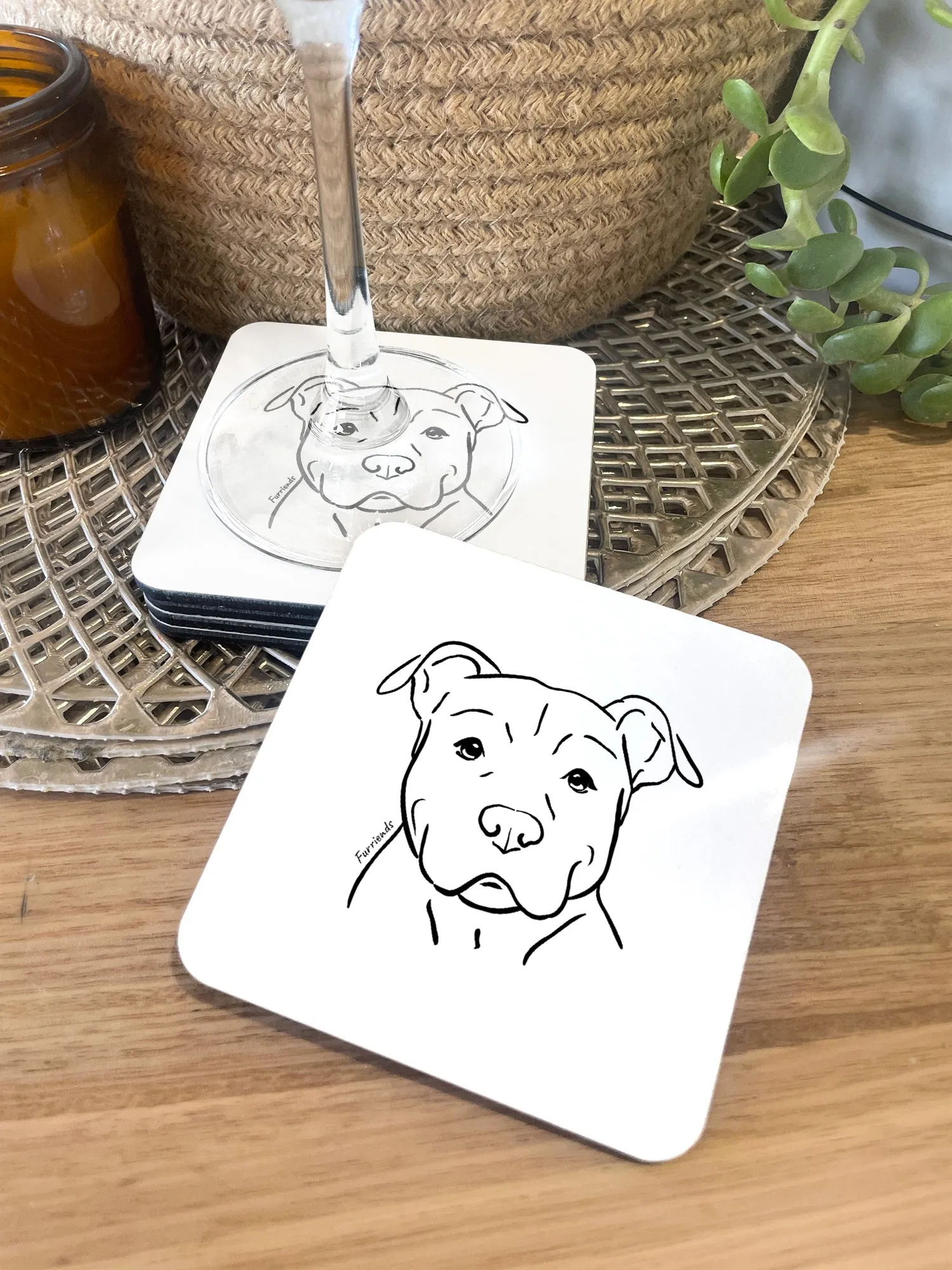 American Staffordshire Terrier Coaster