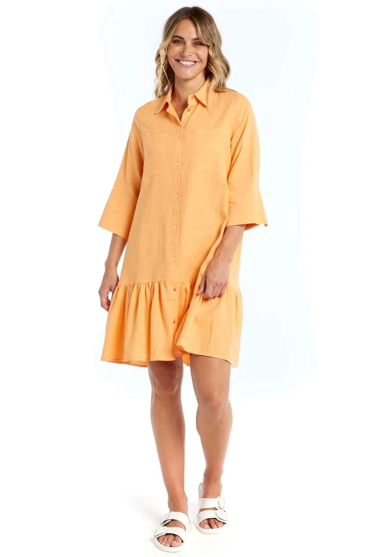 Betty Basics Adrienne Dress in Mango