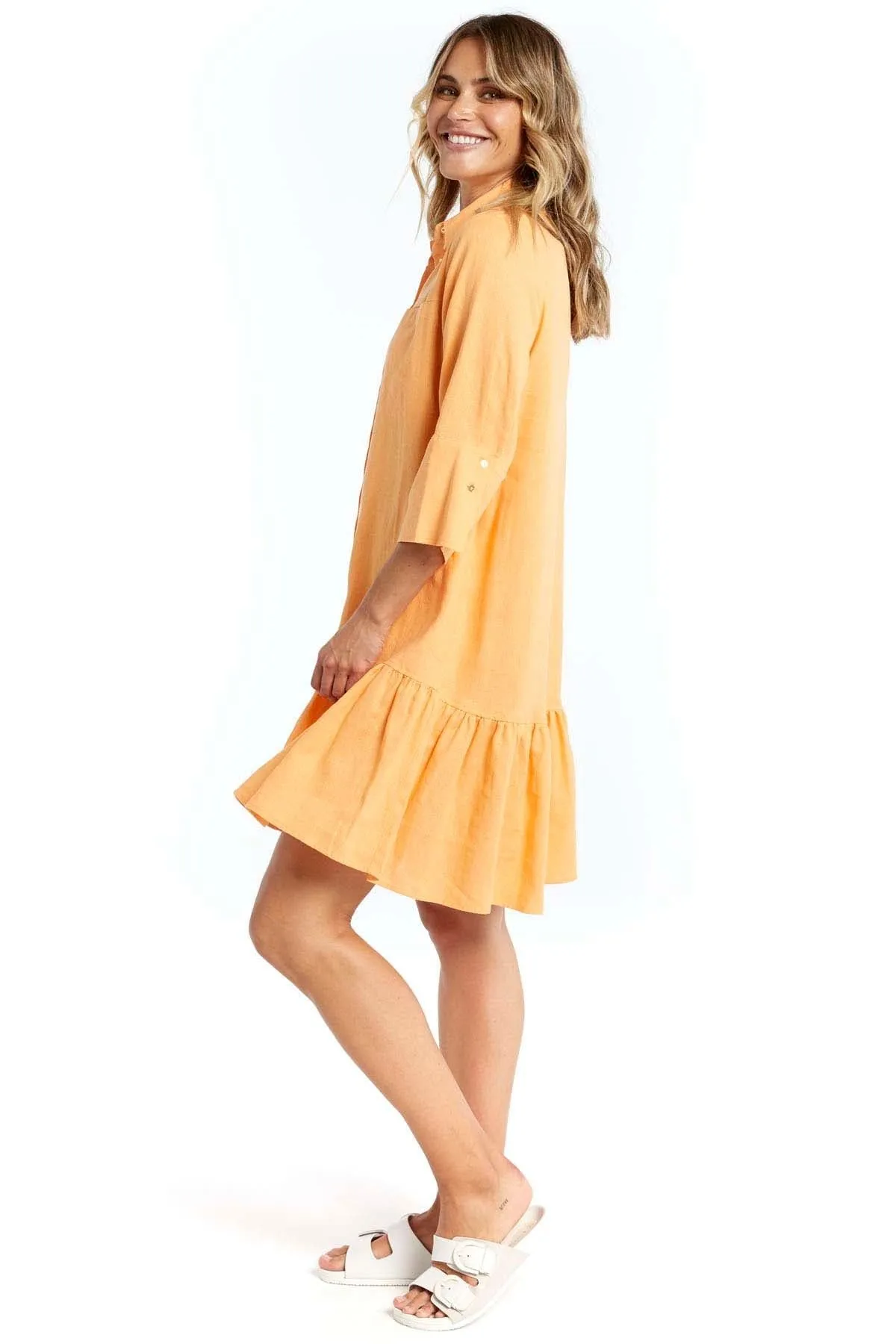 Betty Basics Adrienne Dress in Mango