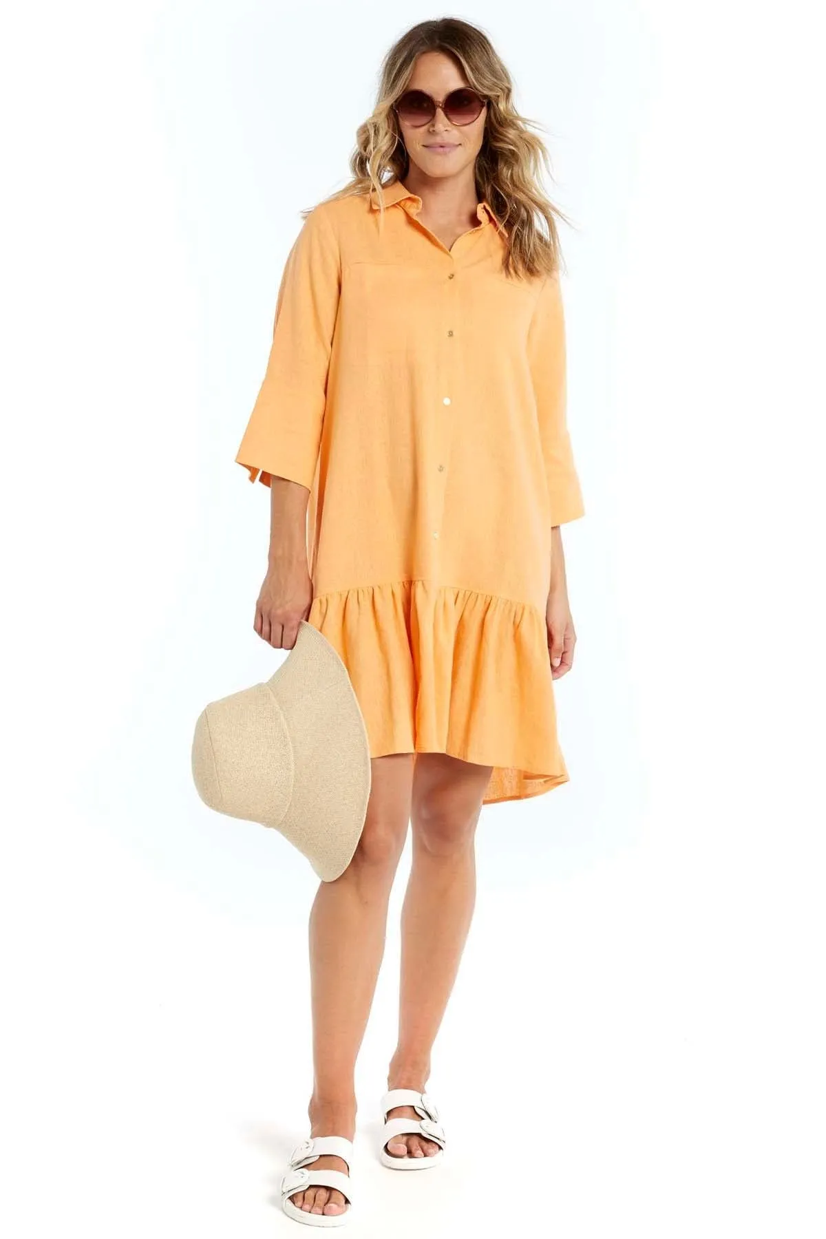 Betty Basics Adrienne Dress in Mango