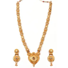 Bhavi Jewels Forming Look Long  Necklace Set