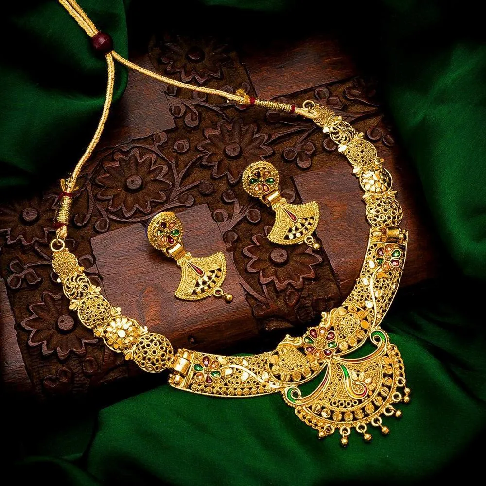 Bhavi Jewels Forming Look Necklace Set