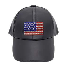 Bling American USA Flag Baseball Cap