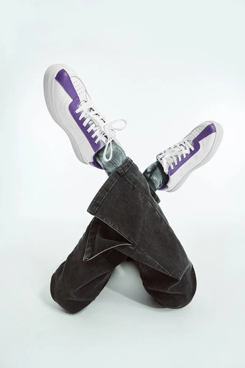 Block Me Now Ladies' Contrast Look Sneaker 5772 Purple