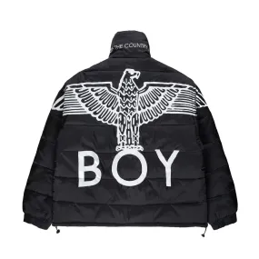 BOY EAGLE REVERSIBLE JACKET - BLACK/SILVER