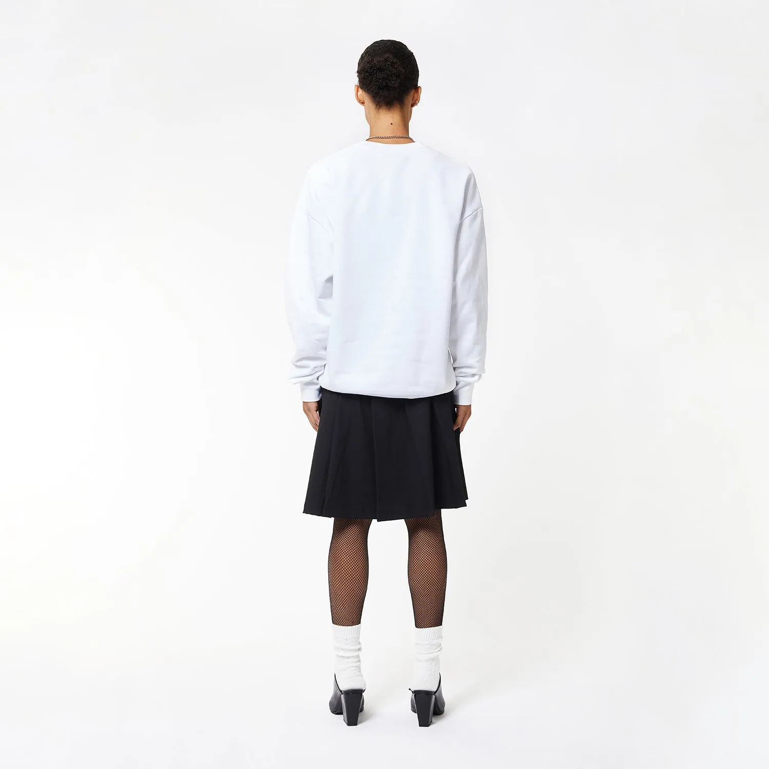 BOY EAGLE SCRIBBLE SWEATSHIRT - WHITE/BLACK