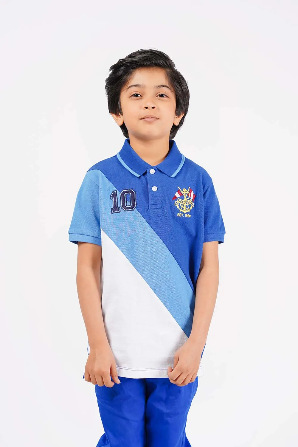 Boy's Short Sleeves Fashion Polo