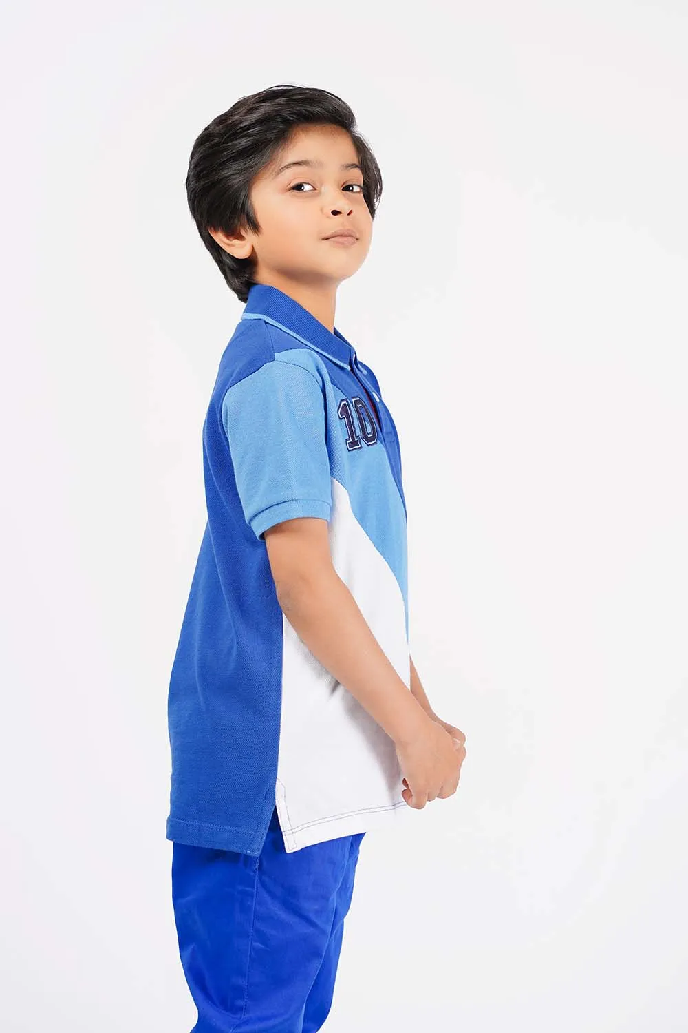 Boy's Short Sleeves Fashion Polo