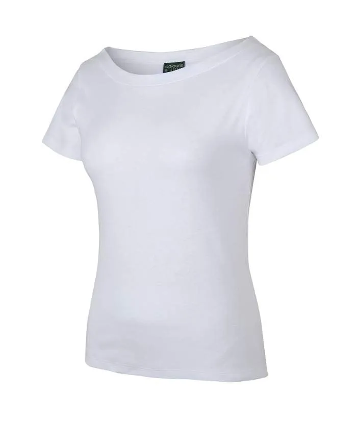 C of C Ladies Short Sleeve Boat Neck Tee