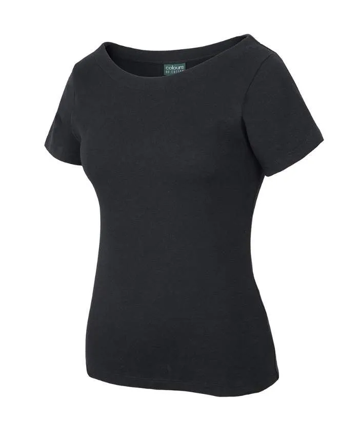 C of C Ladies Short Sleeve Boat Neck Tee