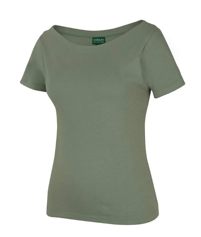 C of C Ladies Short Sleeve Boat Neck Tee