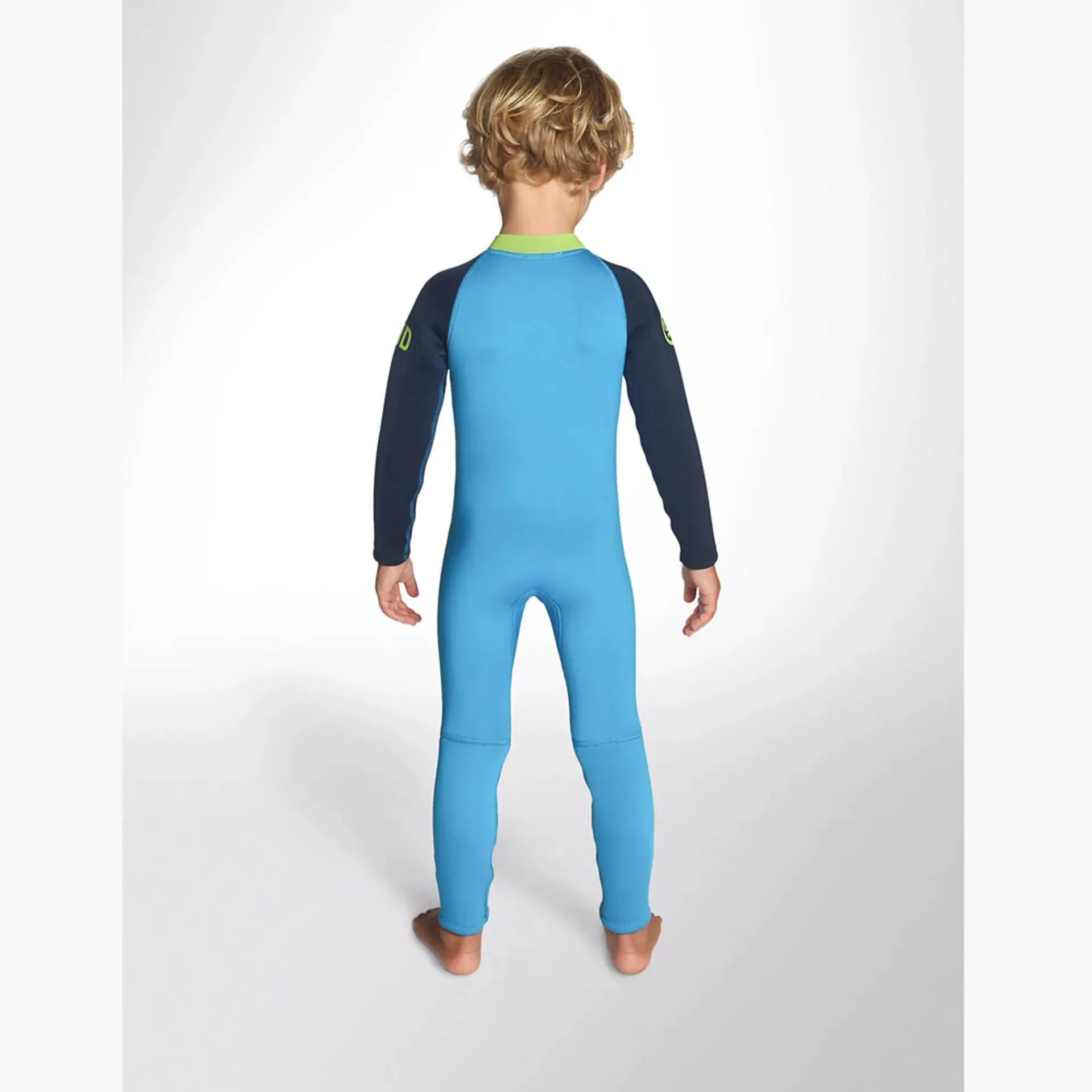 C-Skins C-Kid Baby Steamer Wetsuit - Cyan, Navy & Lime