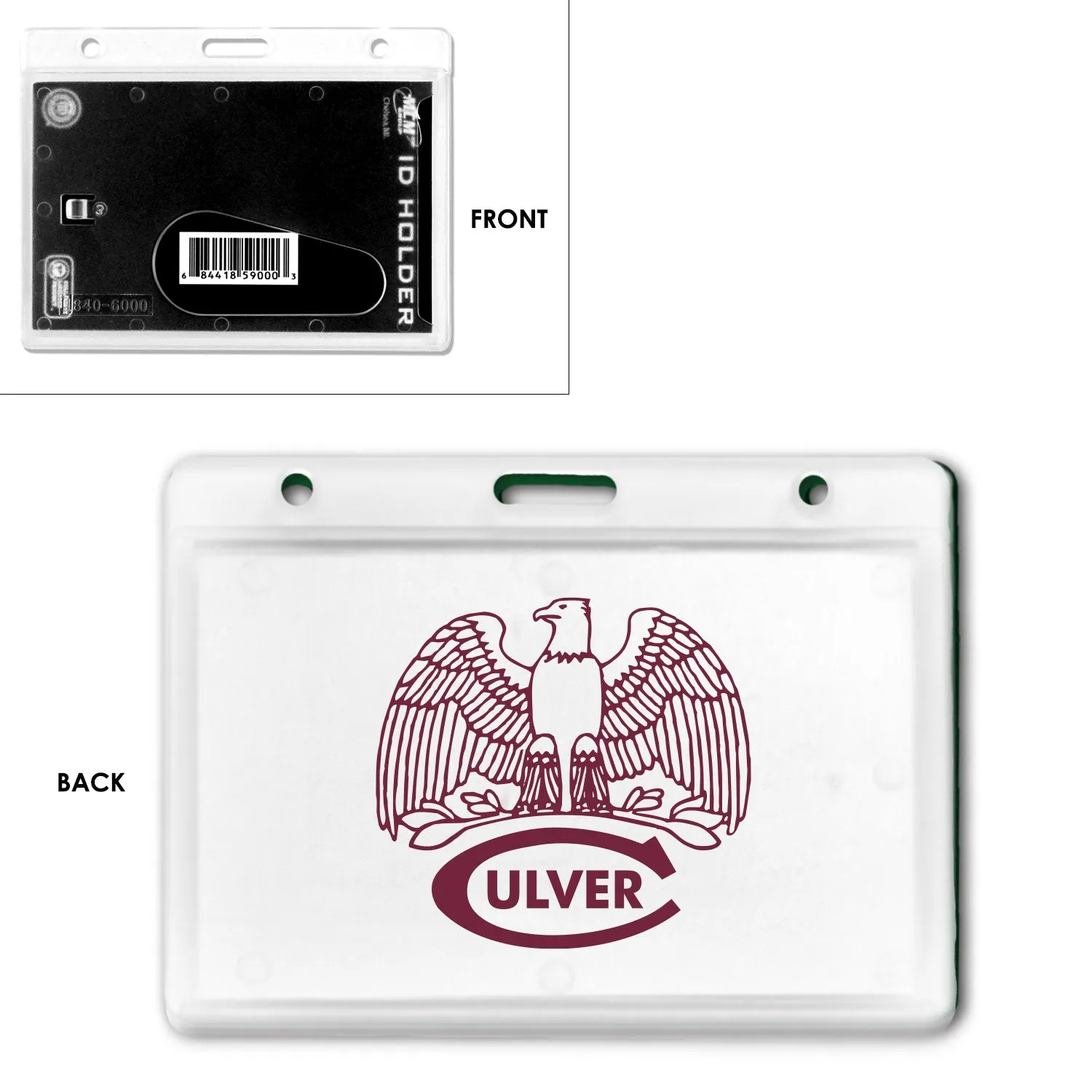 Clear Eagle ID Holder