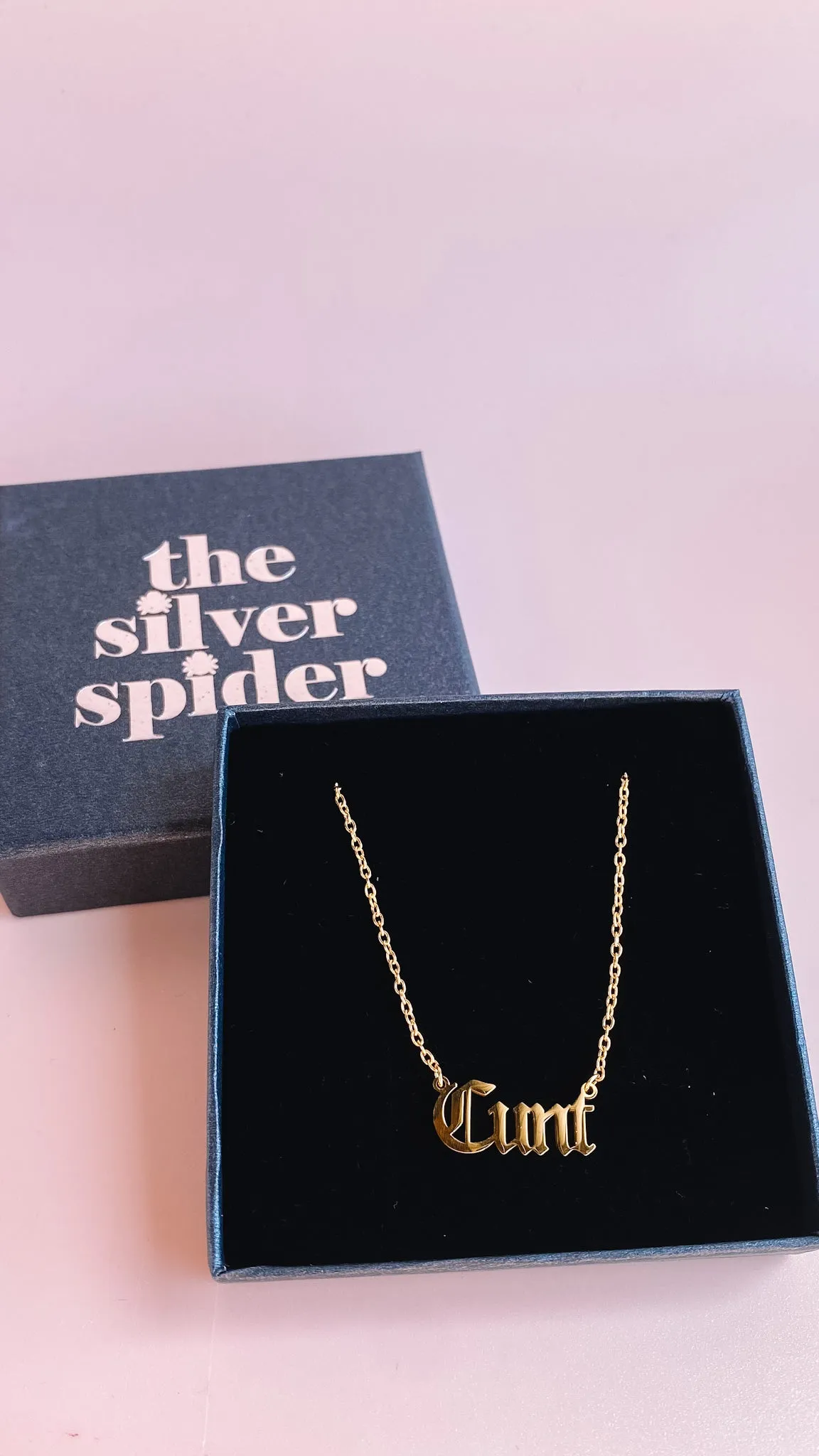 C*NT Script Necklace