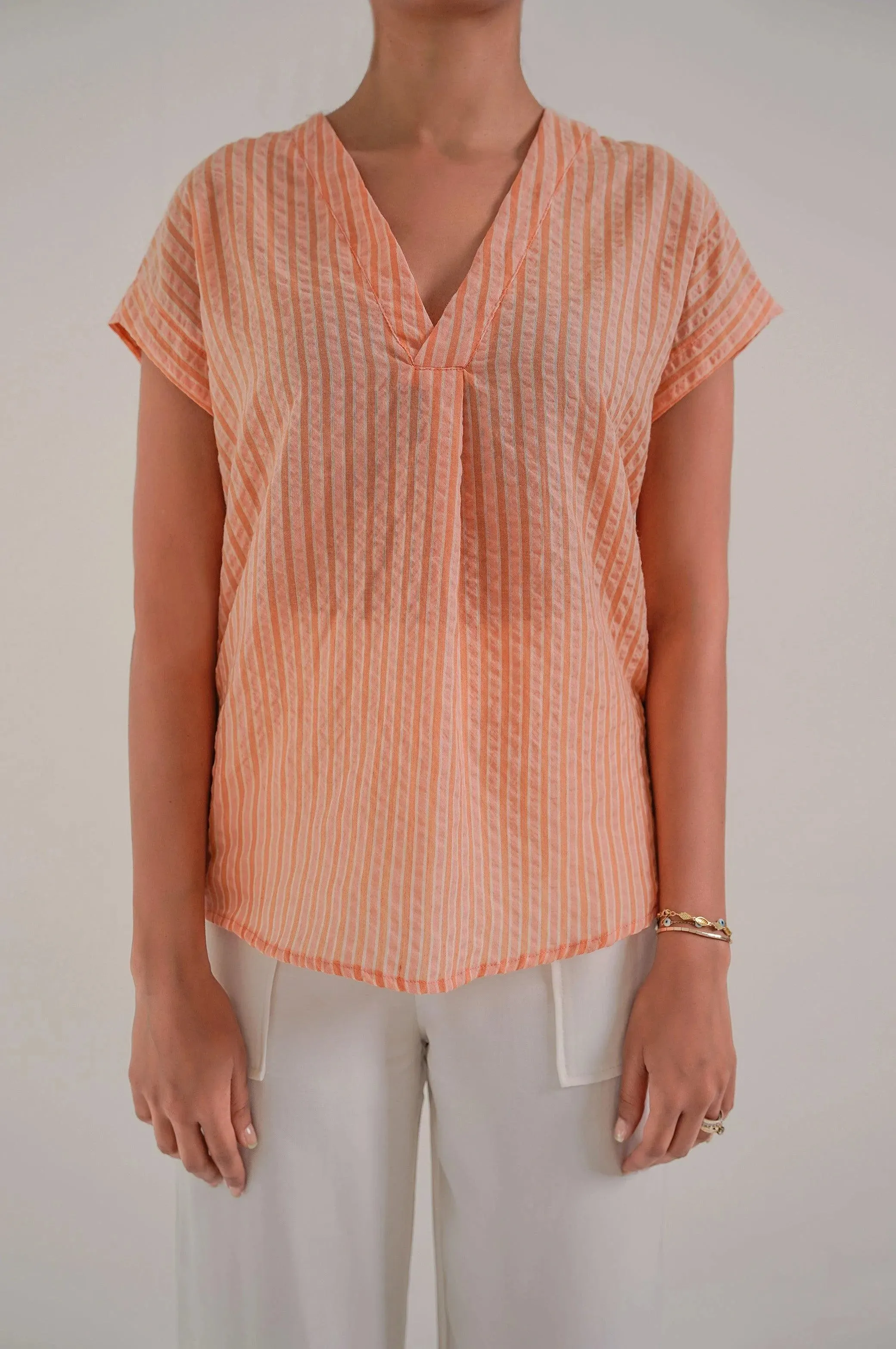 COTTON SANDRO TOP