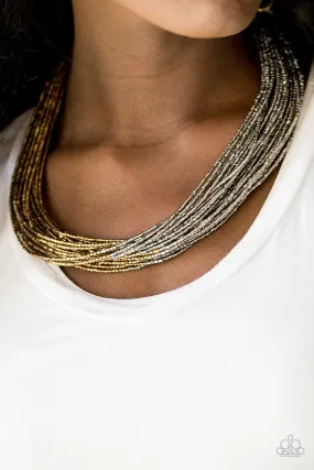 Flashy Fashion Brass Necklace Set