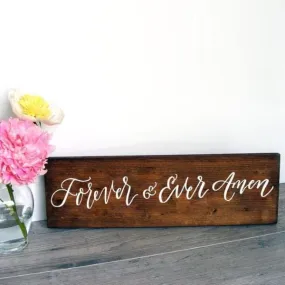 Forever & Ever Amen Vinyl Wording - 20 Colors (Not sign)