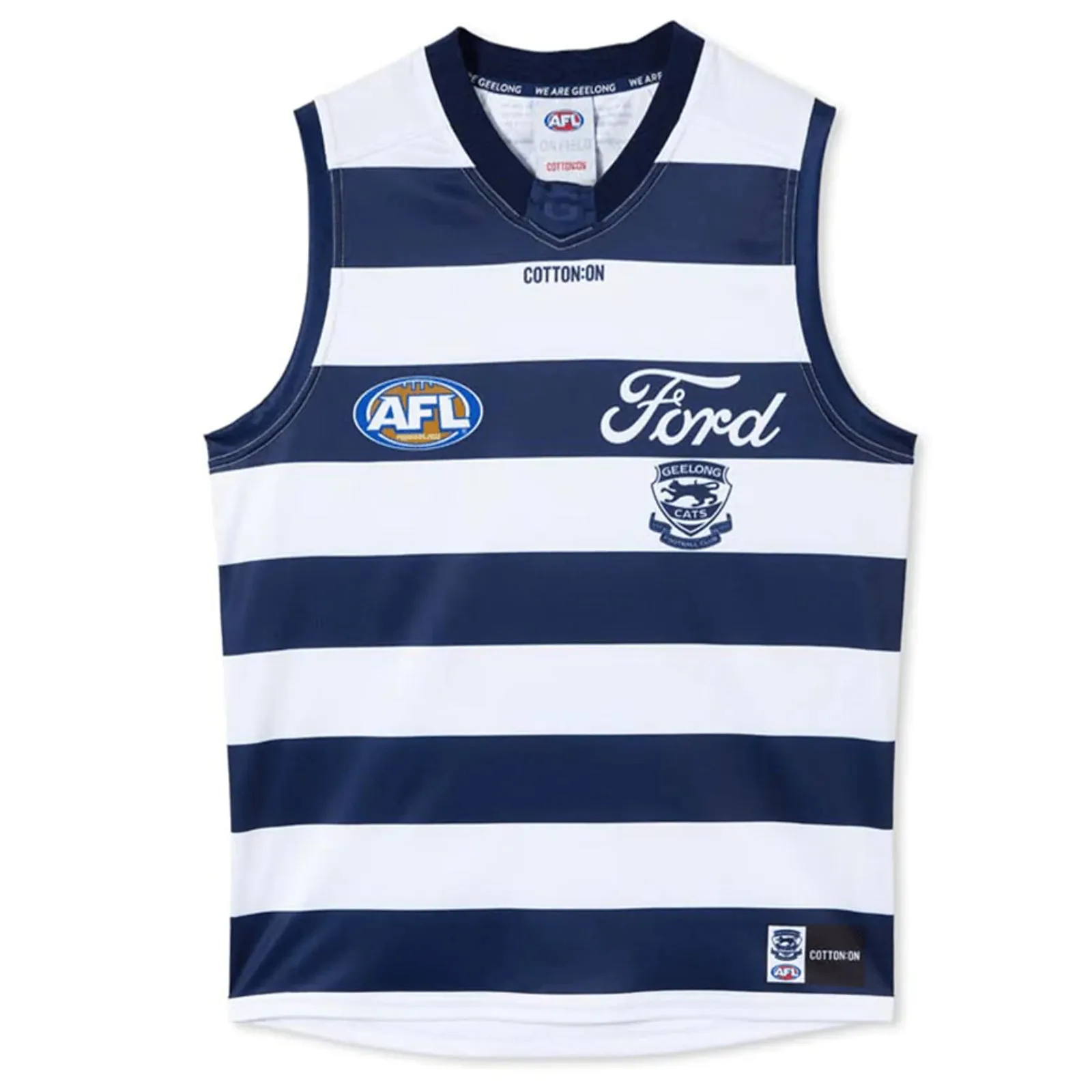 Geelong Cats 2024 Men's Home Jersey AFL Guernsey by Cotton On