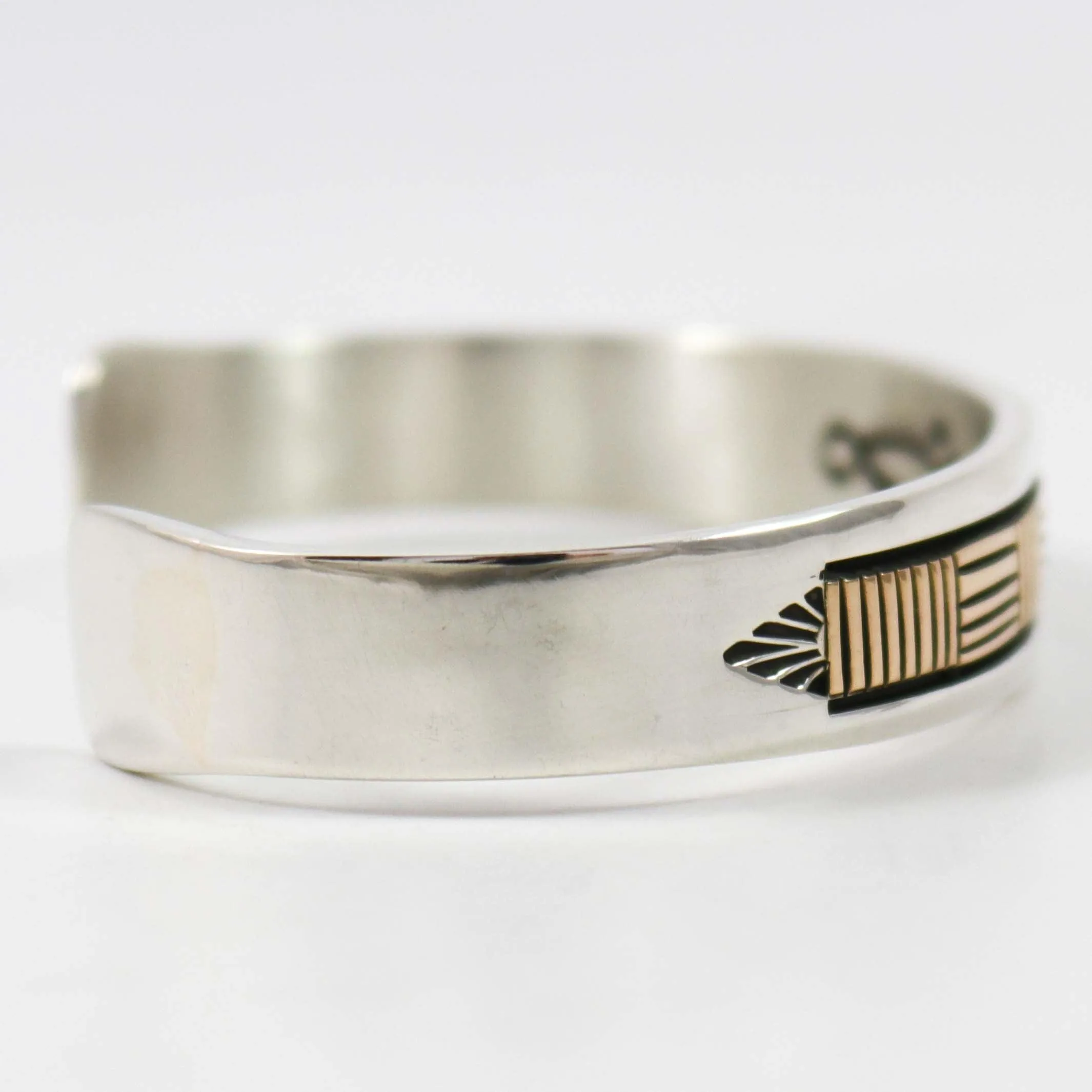 Gold on Silver Cuff