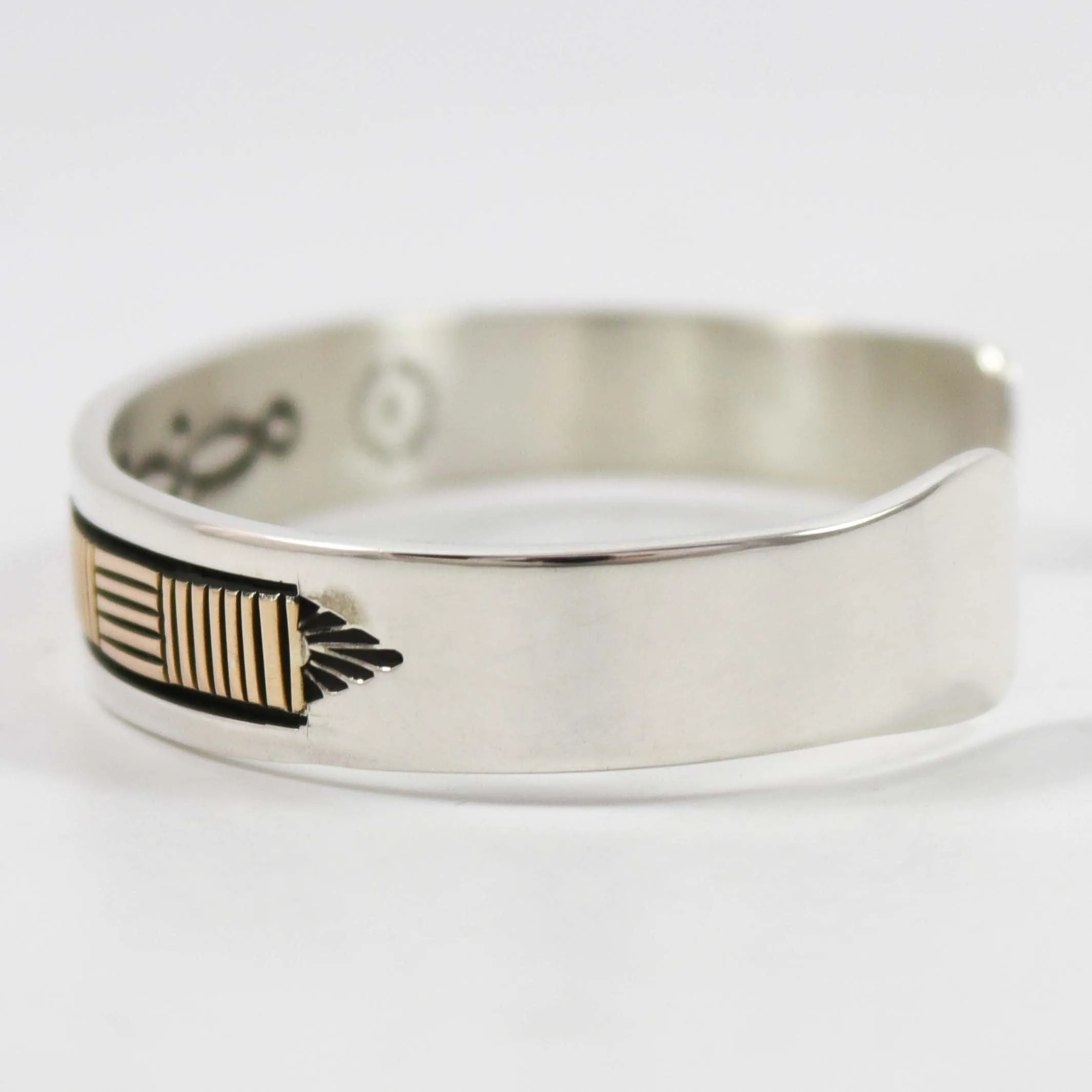 Gold on Silver Cuff