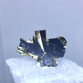 Golden Rutile on Hematite