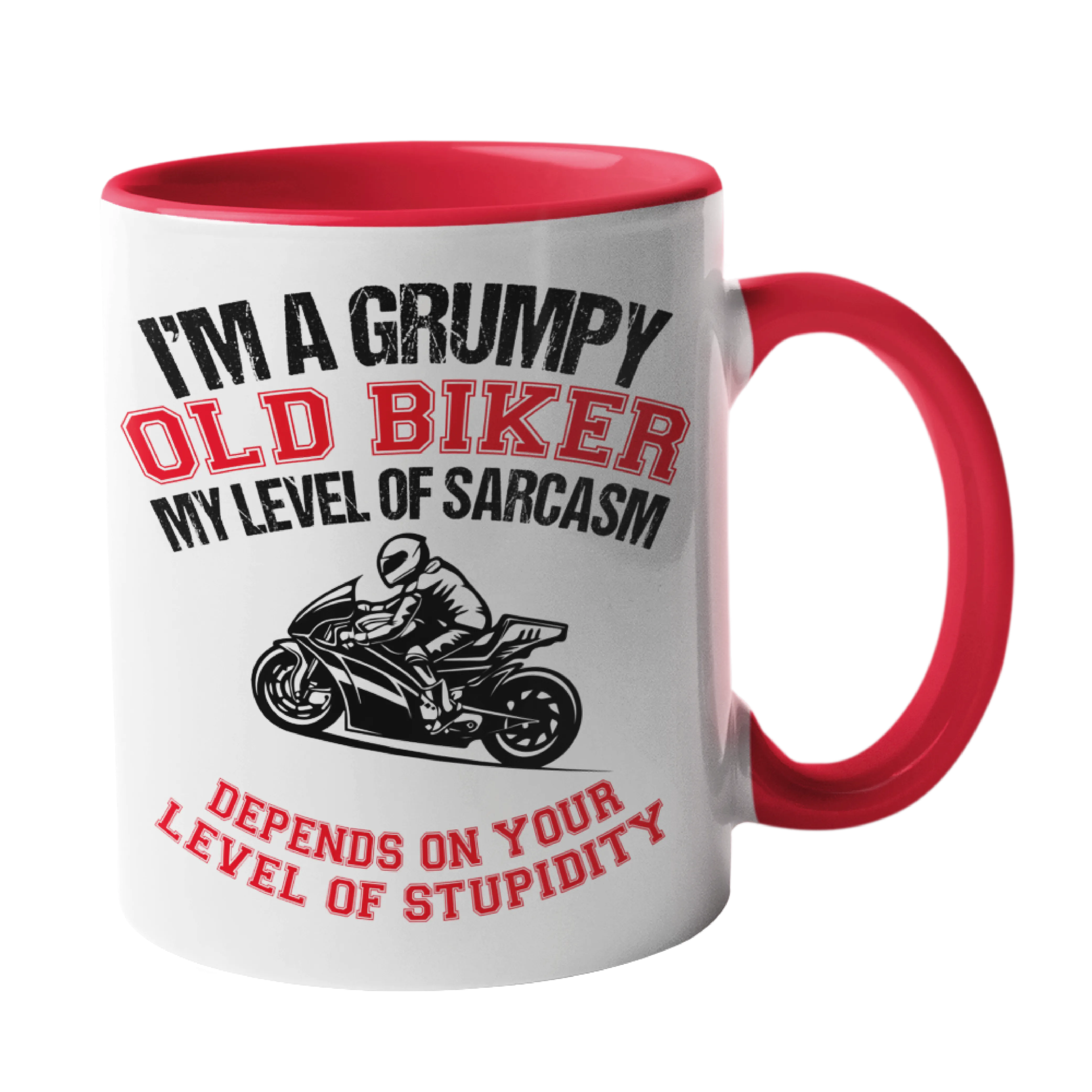 Grumpy Old Biker Motorbike Mug