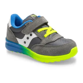 Jazz Lite A/C Kids Sneaker - Grey/Blue/Green