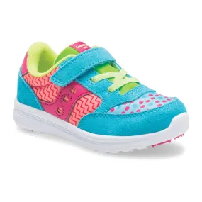 Jazz Lite A/C Kids Sneaker - Turq/Multi Print