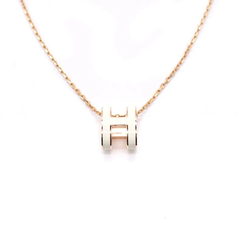 Lacquered Gold Pop H Pendant S 135679