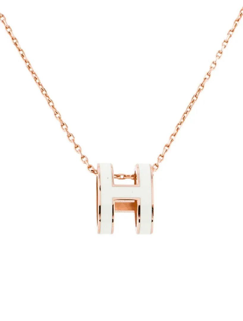 Lacquered Gold Pop H Pendant S 135679