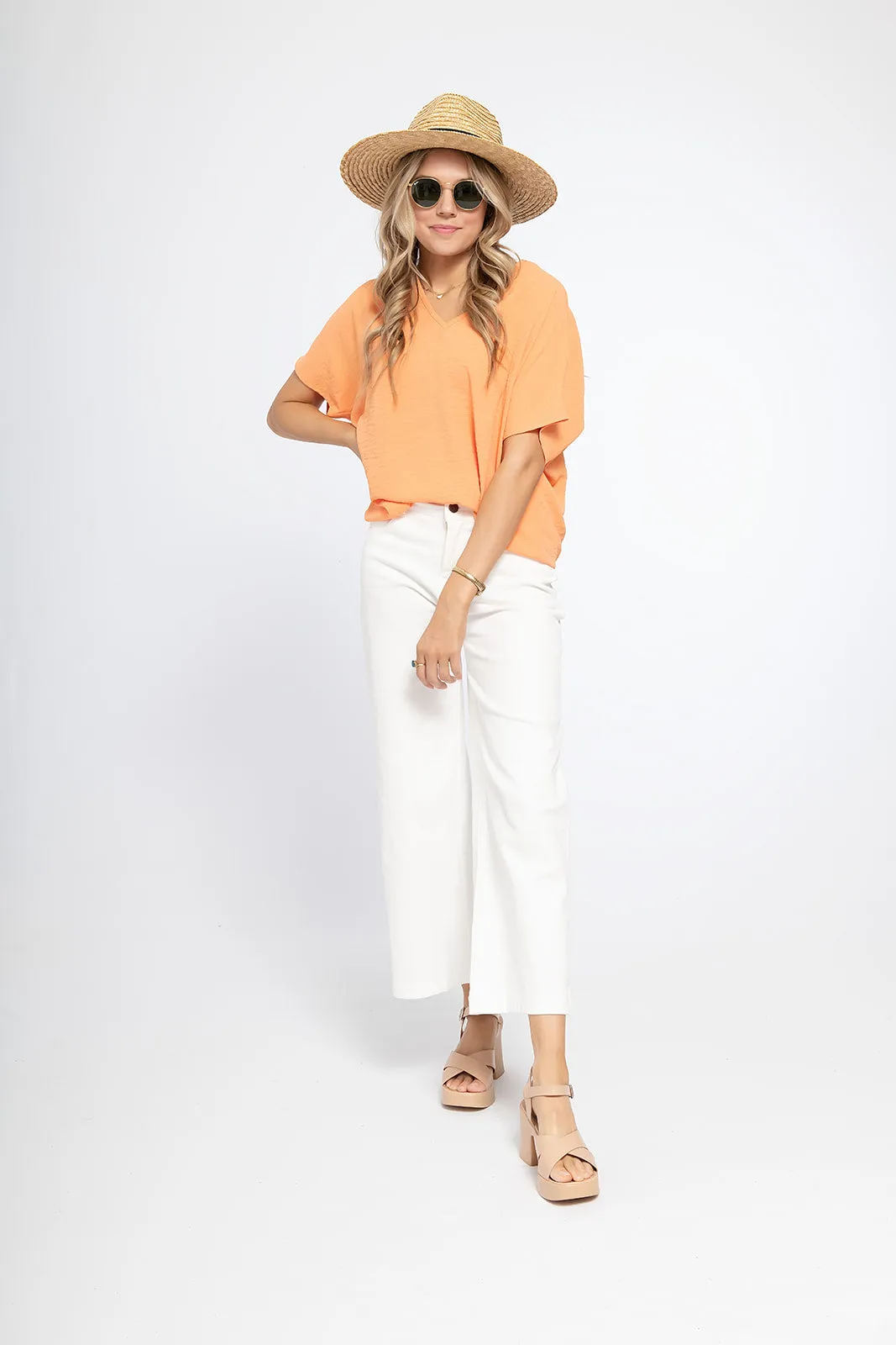 'Look for This' Top - Apricot