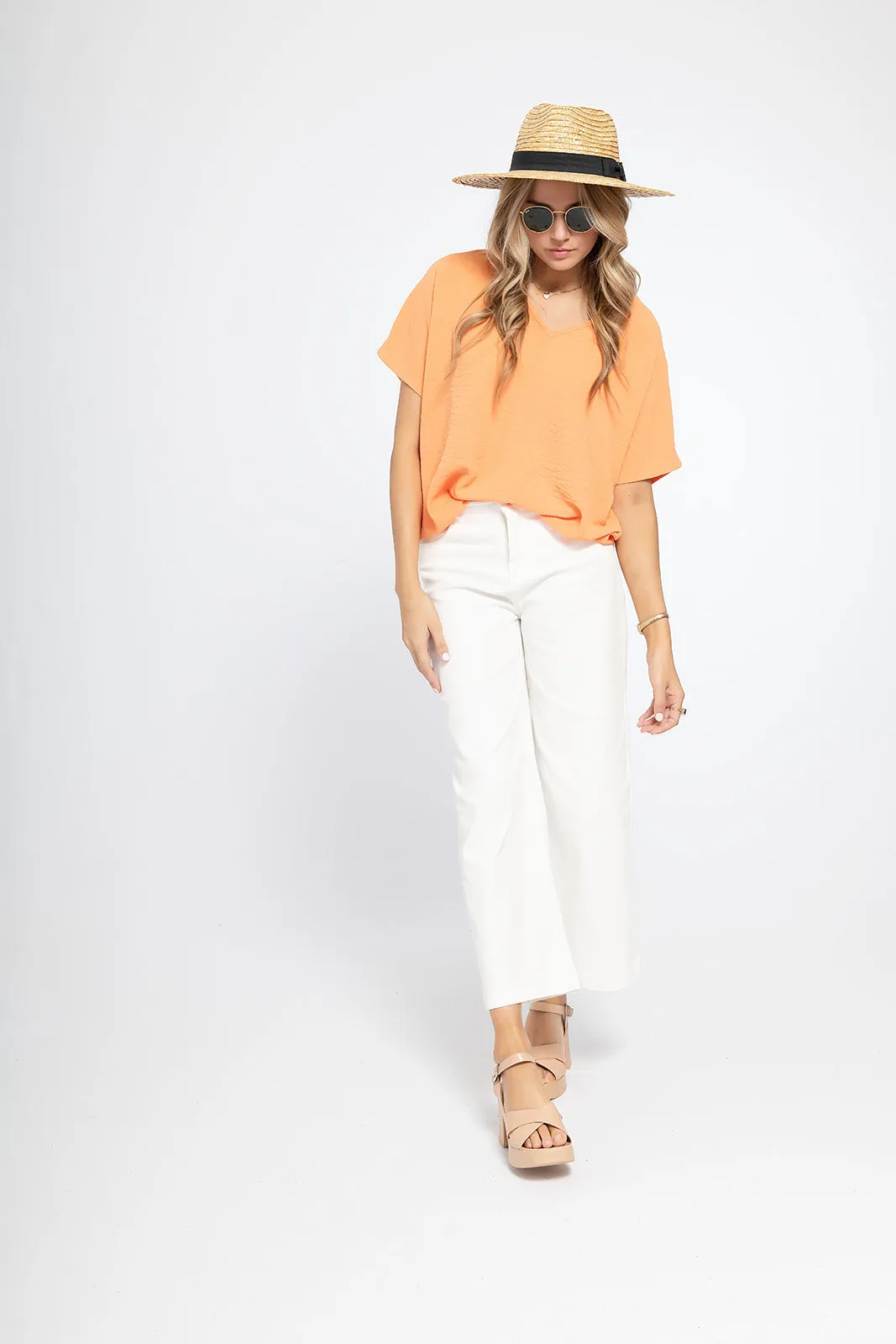 'Look for This' Top - Apricot