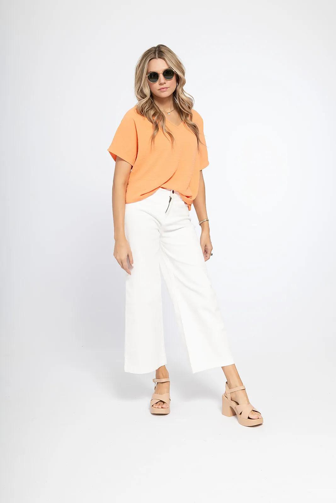 'Look for This' Top - Apricot