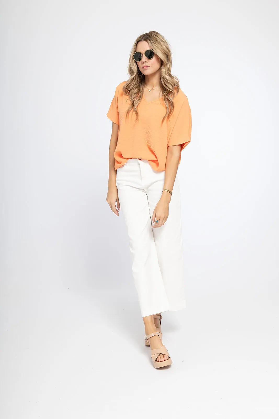 'Look for This' Top - Apricot