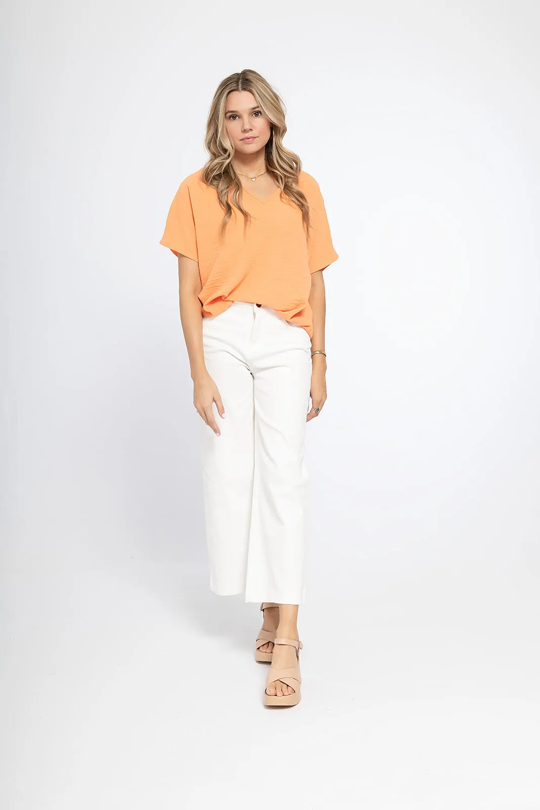 'Look for This' Top - Apricot