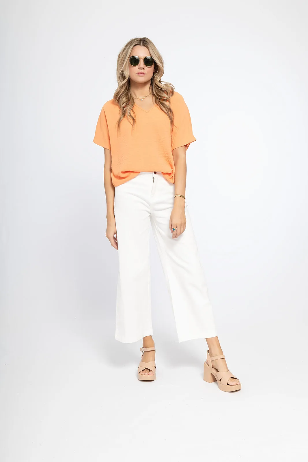 'Look for This' Top - Apricot