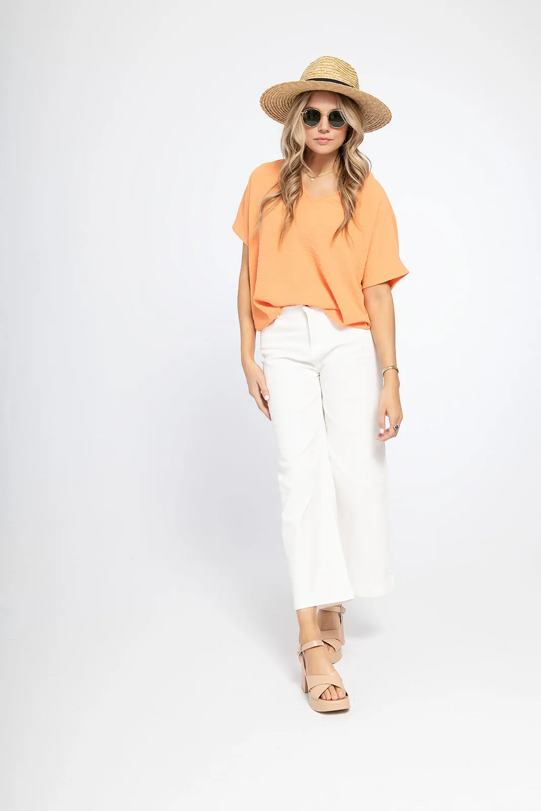 'Look for This' Top - Apricot