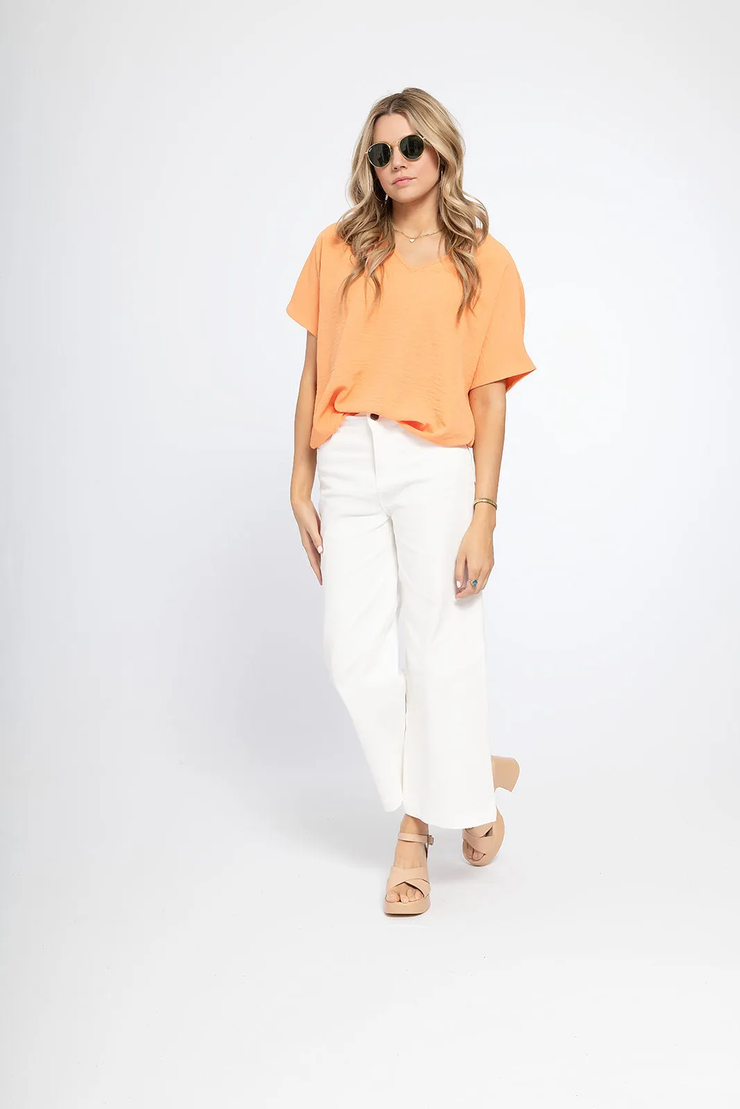 'Look for This' Top - Apricot