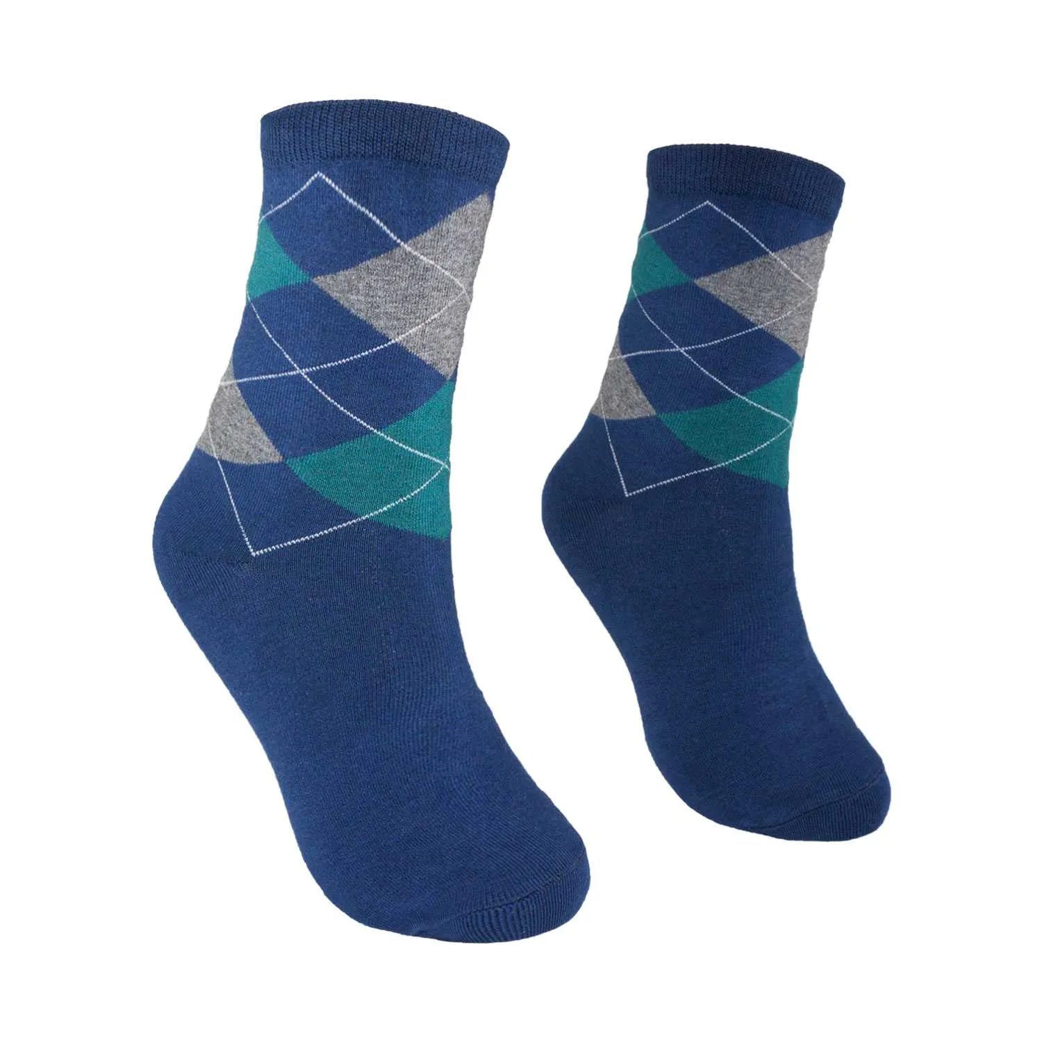 Men's Argyle Design Fashion Crew Socks