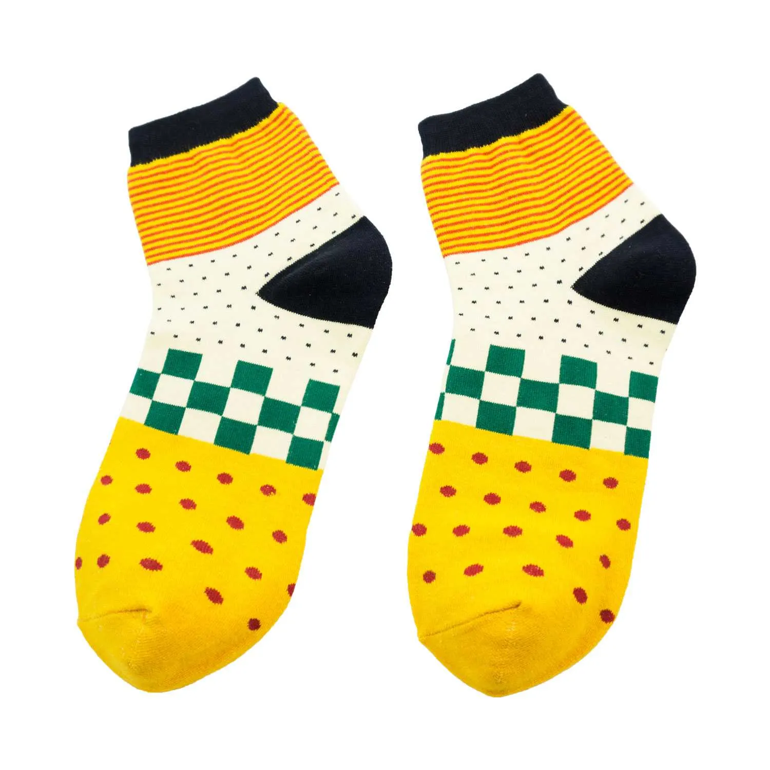 Men's Colorful Pattern Fashion Crew Socks