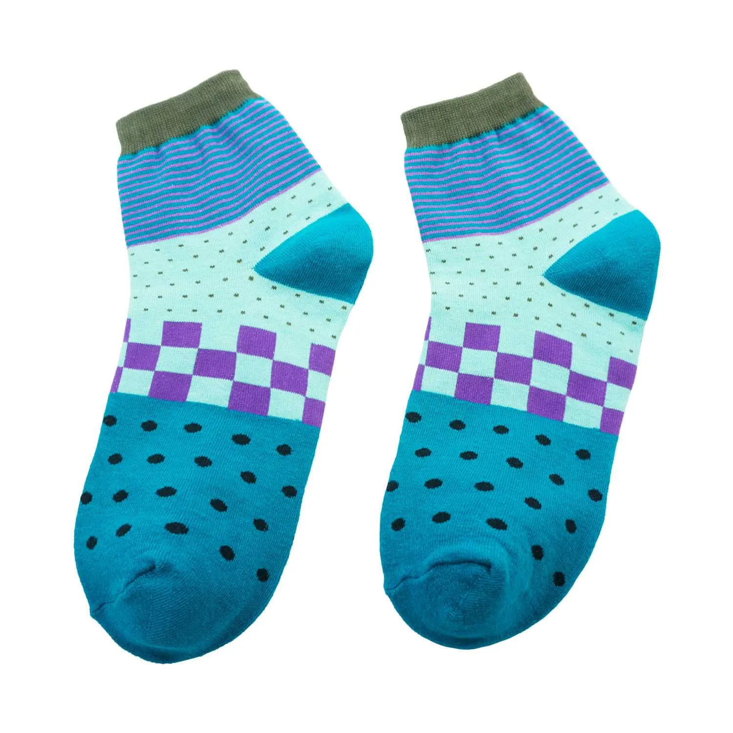 Men's Colorful Pattern Fashion Crew Socks